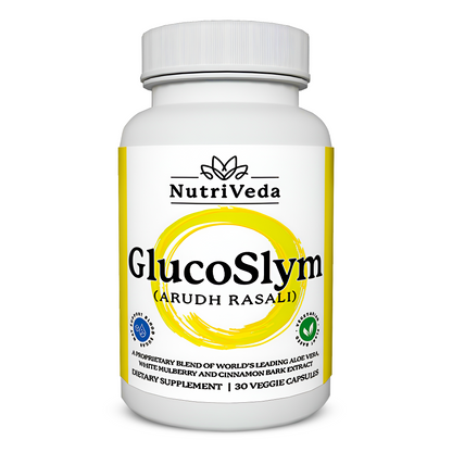 NutriVeda GlucoSlym Advanced Blood Sugar Support Supplement: Master Your Glucose Levels with Natural Ingredients for Optimal Metabolic Health | 30 Capsules…