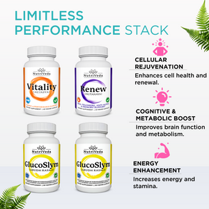 Limitless Performance Stack: Ultimate Stem Cell, NMN, And B12 Supplement Trio for Peak Vitality | Pack Of 4