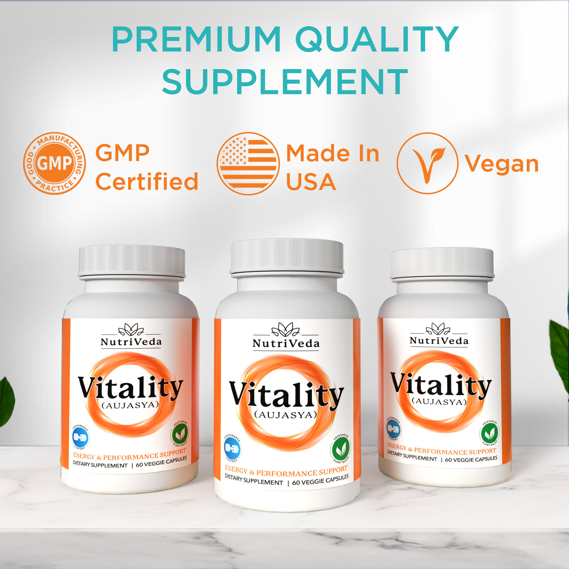 NutriVeda Vitality Energy Boost: Vegan B12 Vitamin 1000 mcg for Stamina & Well-Being | Energy Supplements, Enhanced Performance | 60 Capsules, Optimal Health…